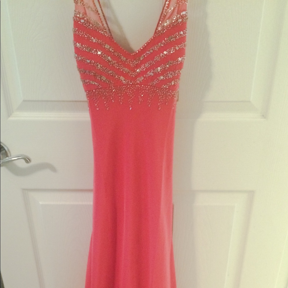 Cache Formal Dress Peach